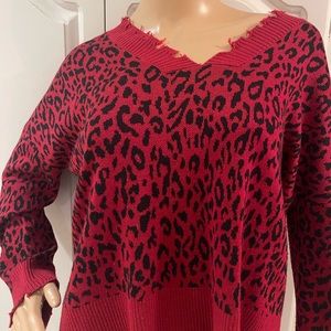 Fate Cheetah Print Sweater